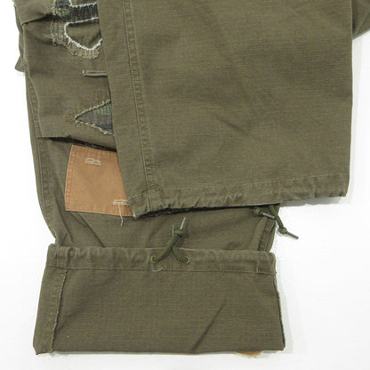 SAPEur | サプール M-65 Re:MAKE CARGOPANTS リメイクカーゴパンツ USED加工 ダメージ加工 カーゴパンツ カーキグリーン×グレー サイズ：XL【三重本店】