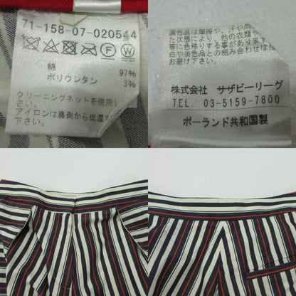 その他ボトムス 71-158-07-020544 ネイビー×アイボリー×レッド【三重本店】