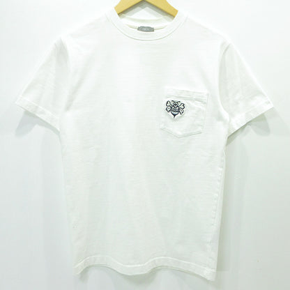DIOR HOMME | ディオール・オム × Stussy ステューシー BEE刺繍胸ポケット半袖Tシャツ ハチ刺繍 半袖Ｔシャツ 033J644A0554 ホワイト サイズ：XS【三重本店】