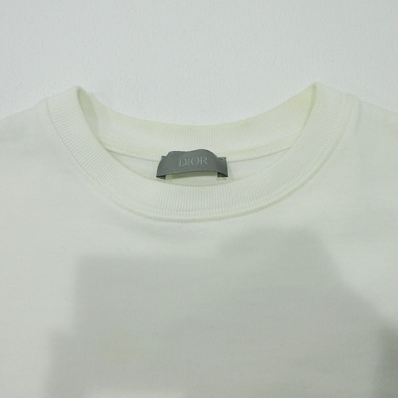 DIOR HOMME | ディオール・オム × Stussy ステューシー BEE刺繍胸ポケット半袖Tシャツ ハチ刺繍 半袖Ｔシャツ 033J644A0554 ホワイト サイズ：XS【三重本店】