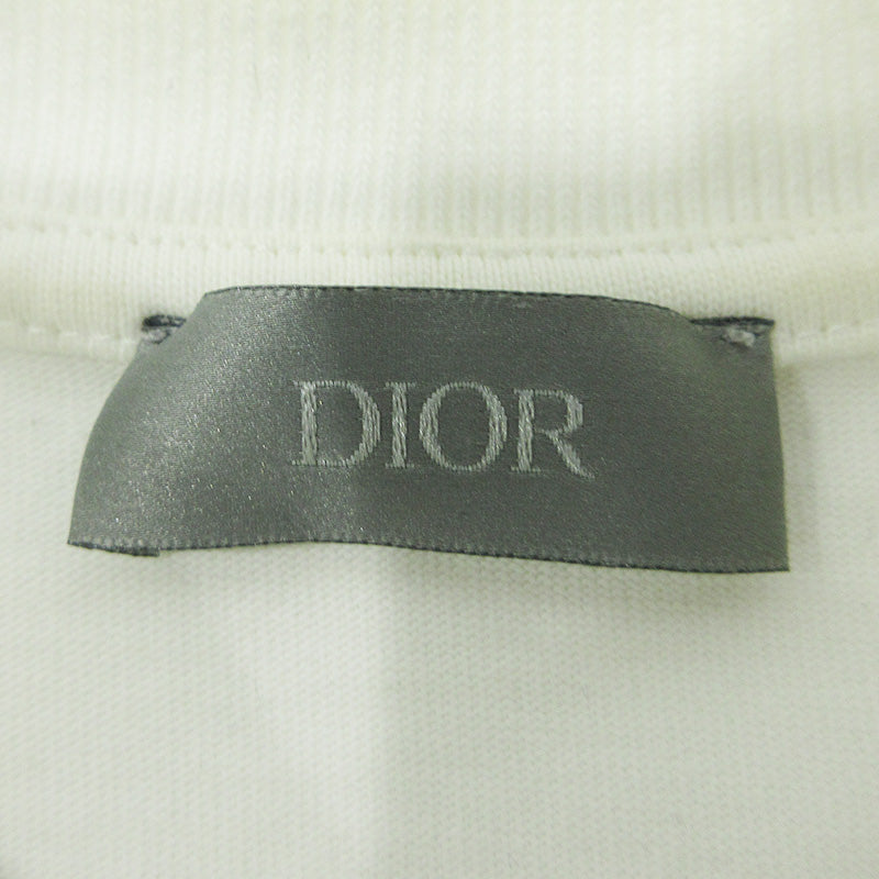 DIOR HOMME | ディオール・オム × Stussy ステューシー BEE刺繍胸ポケット半袖Tシャツ ハチ刺繍 半袖Ｔシャツ 033J644A0554 ホワイト サイズ：XS【三重本店】