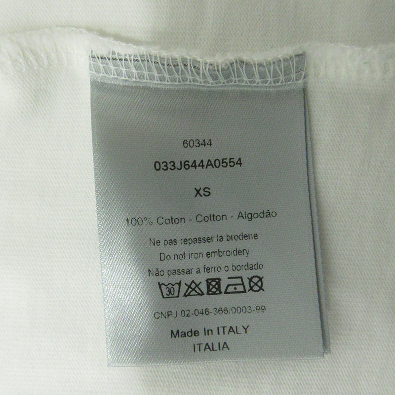 DIOR HOMME | ディオール・オム × Stussy ステューシー BEE刺繍胸ポケット半袖Tシャツ ハチ刺繍 半袖Ｔシャツ 033J644A0554 ホワイト サイズ：XS【三重本店】