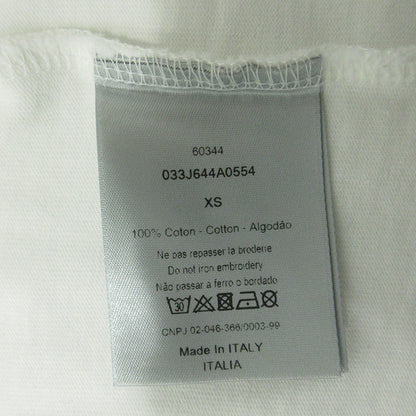 DIOR HOMME | ディオール・オム × Stussy ステューシー BEE刺繍胸ポケット半袖Tシャツ ハチ刺繍 半袖Ｔシャツ 033J644A0554 ホワイト サイズ：XS【三重本店】