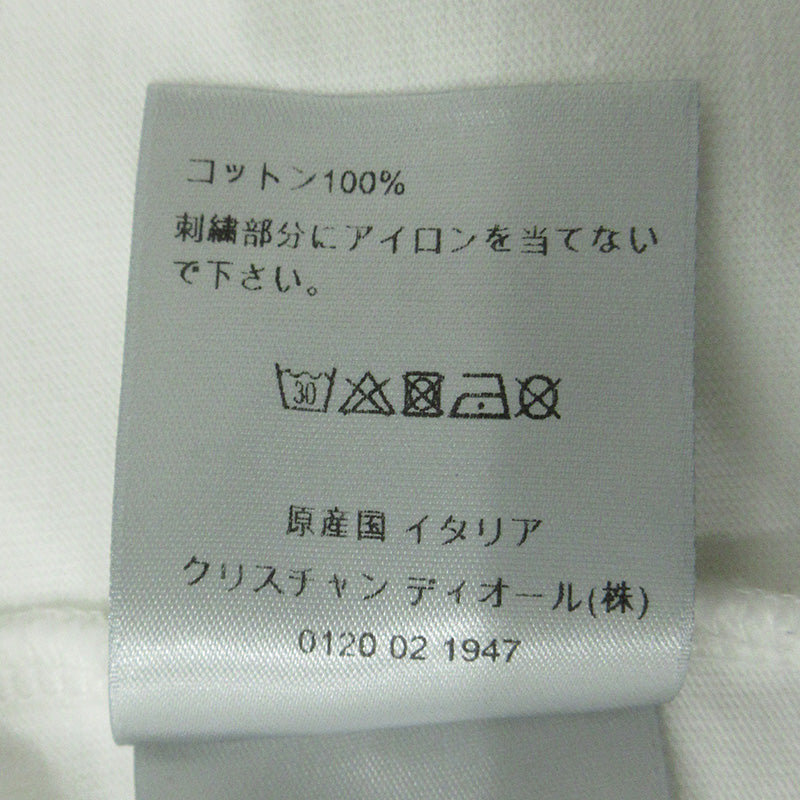 DIOR HOMME | ディオール・オム × Stussy ステューシー BEE刺繍胸ポケット半袖Tシャツ ハチ刺繍 半袖Ｔシャツ 033J644A0554 ホワイト サイズ：XS【三重本店】