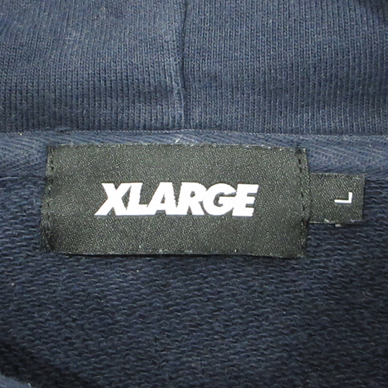 X-LARGE | エクストララージ SOUND SHOP balansa パーカー 101214012015 ネイビー サイズ：L【三重本店】
