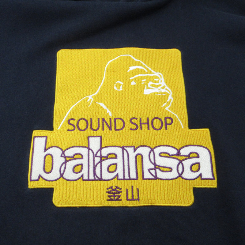 X-LARGE | エクストララージ SOUND SHOP balansa パーカー 101214012015 ネイビー サイズ：L【三重本店】