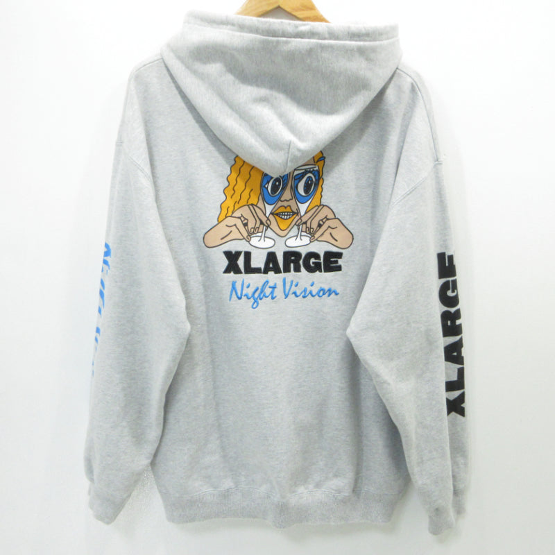 X-LARGE | エクストララージ パーカー 101213012022 グレー サイズ：L【三重本店】