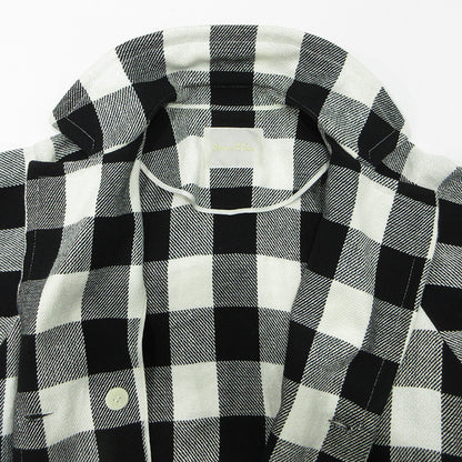 GRACE Class | グレース クラス ビックチェックL/Cコート 袖2WAY総柄ダブルボタンコート その他アウター 02221 69053-00 ブラック×ホワイト マルチカラー サイズ：36【三重本店】