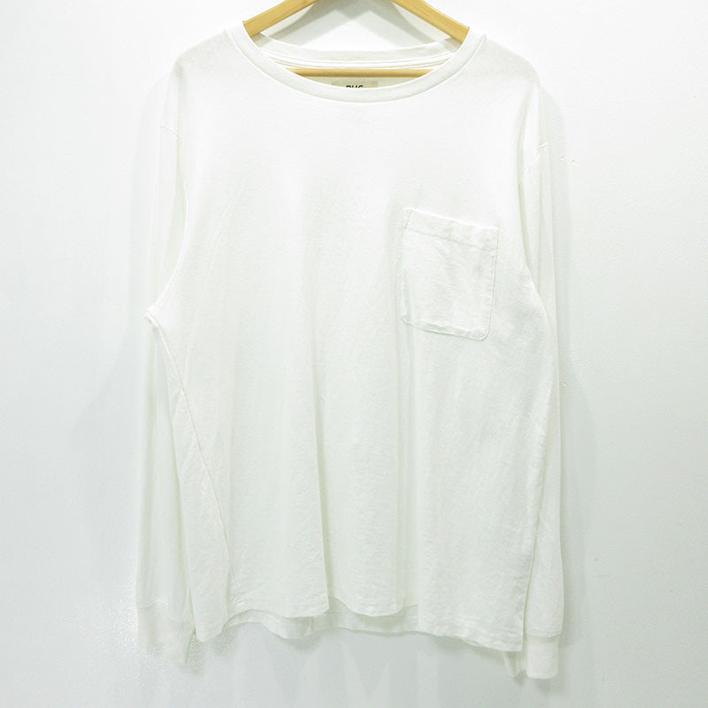 Ron Herman | ロンハーマン RHC 胸ポケット付き長袖Tシャツ 長袖Ｔシャツ 4220900080 ホワイト 生成り サイズ：S【三重本店】