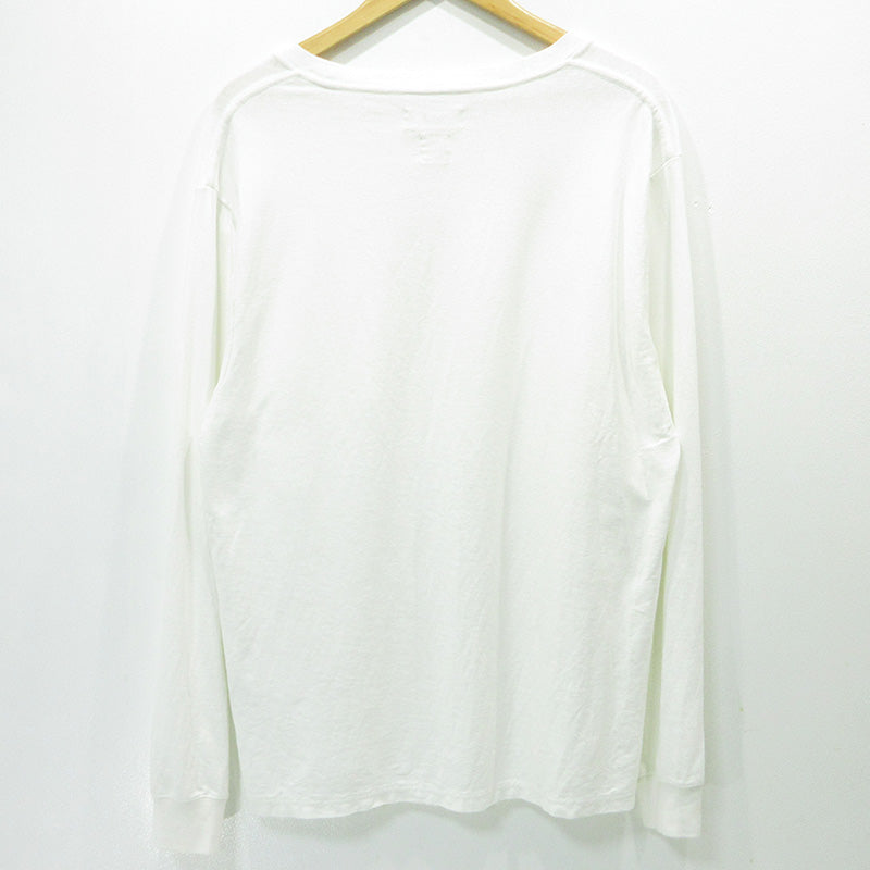 Ron Herman | ロンハーマン RHC 胸ポケット付き長袖Tシャツ 長袖Ｔシャツ 4220900080 ホワイト 生成り サイズ：S【三重本店】