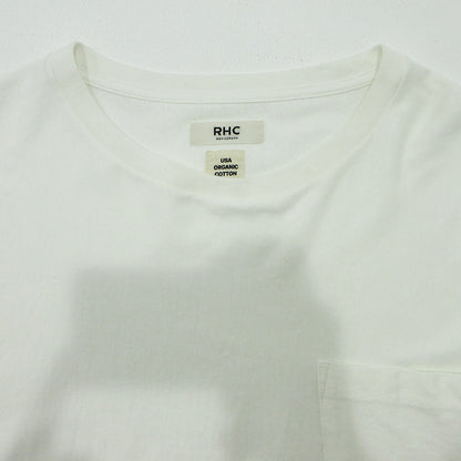 Ron Herman | ロンハーマン RHC 胸ポケット付き長袖Tシャツ 長袖Ｔシャツ 4220900080 ホワイト 生成り サイズ：S【三重本店】