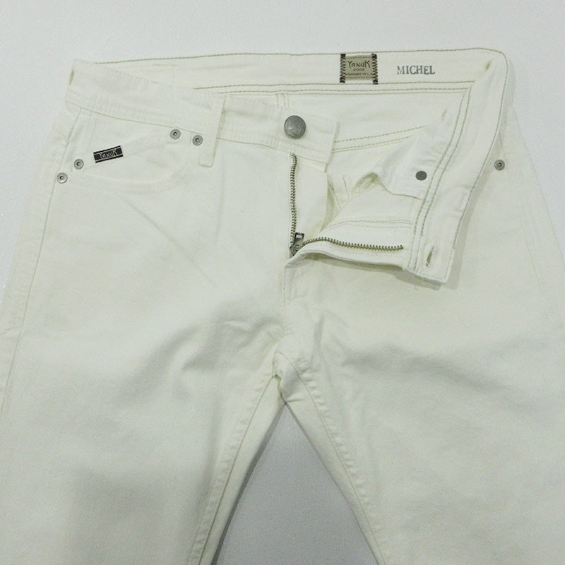 YANUK | ヤヌーク MICHEL ミシェル ストレッチジップフライデニムパンツ デニムパンツ 57261013 ホワイト サイズ：31【三重本店】