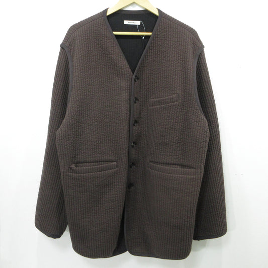 stripe jacquard over jacket その他アウター m253-0701 ブラウン サイズ：2【三重本店】