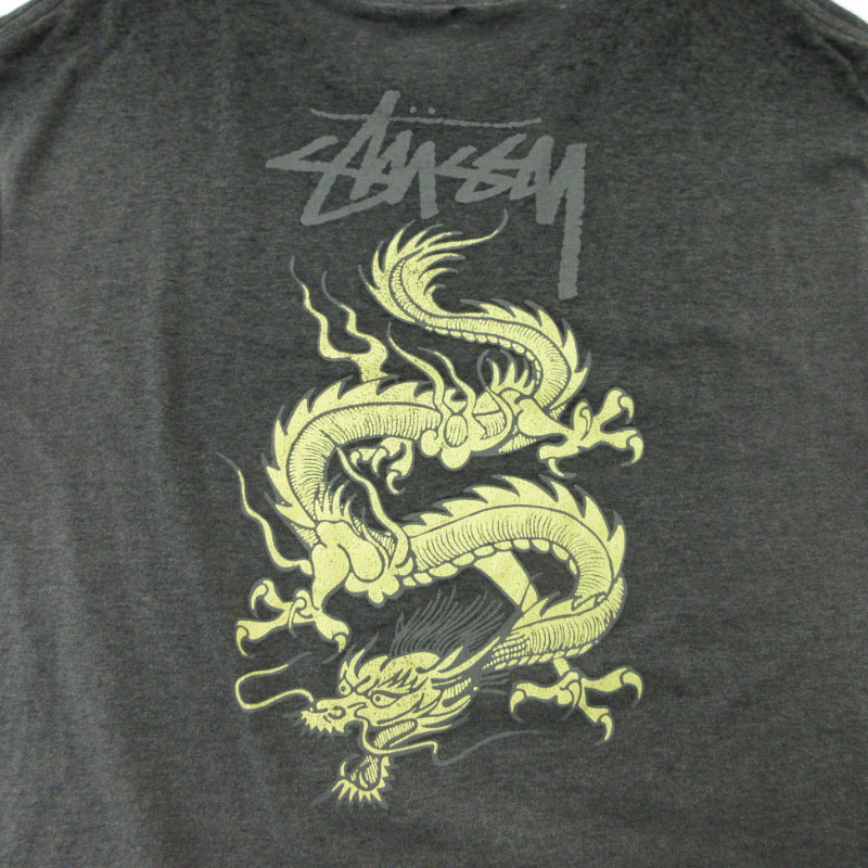 STUSSY | ステューシー ドラゴン 半袖Ｔシャツ グレー サイズ：L【三重本店】