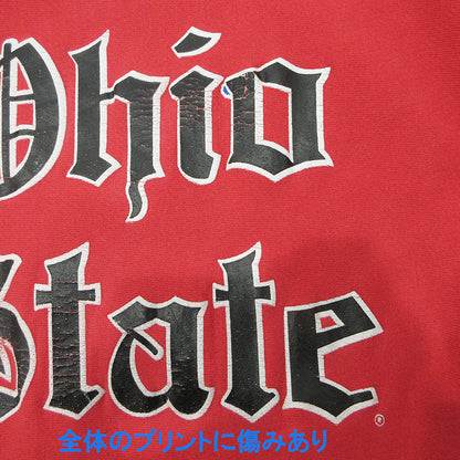 Champion | チャンピオン OHIO STATE オハイオステート REVERSE WEAVE リバースウィーブ 90's U.S.A.製 ロゴプリント長袖スウェットシャツ スウェット レッド サイズ：XL【三重本店】