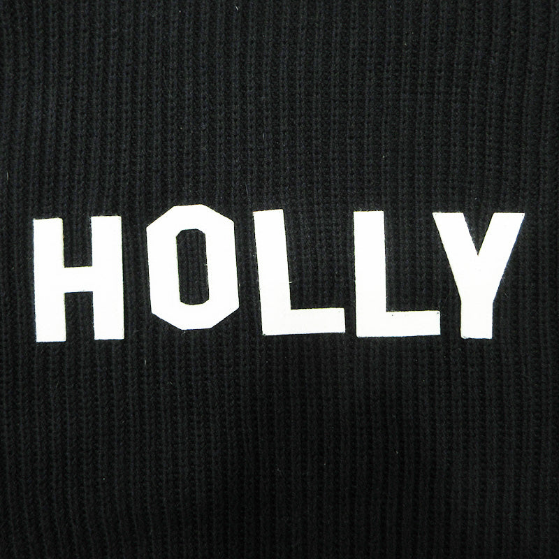 DAIRIKU | ダイリク HOLLYWOOD Drivers Knit ハリウッドドライバーズニットジャケット 24ss ロゴワッペンコットン長袖セータージャケット ニット 24SS K-6 ブラック サイズ：M【三重本店】