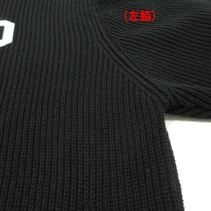DAIRIKU | ダイリク HOLLYWOOD Drivers Knit ハリウッドドライバーズニットジャケット 24ss ロゴワッペンコットン長袖セータージャケット ニット 24SS K-6 ブラック サイズ：M【三重本店】