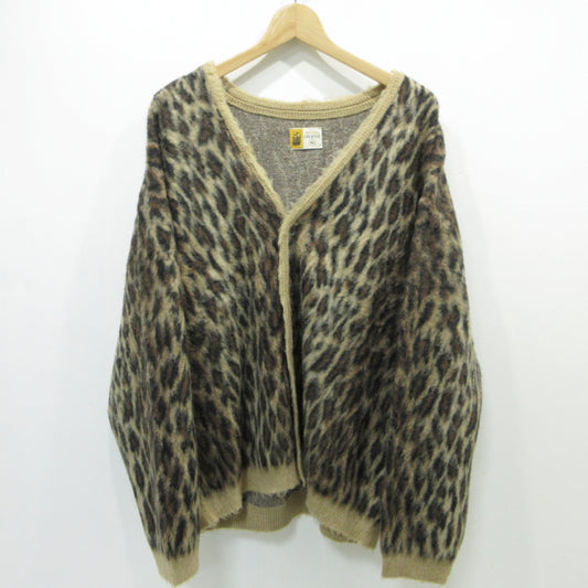 SAINT MICHAEL | セントマイケルセイントマイケル MOHAIR CARDIGAN LEOPARD モヘアカーディガン カーディガン sm-ys1-0000-059 ブラウン サイズ：XL【三重本店】