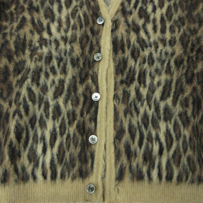 SAINT MICHAEL | セントマイケルセイントマイケル MOHAIR CARDIGAN LEOPARD モヘアカーディガン カーディガン sm-ys1-0000-059 ブラウン サイズ：XL【三重本店】