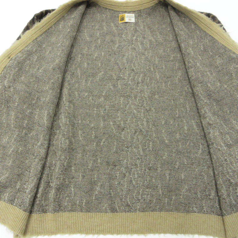 SAINT MICHAEL | セントマイケルセイントマイケル MOHAIR CARDIGAN LEOPARD モヘアカーディガン カーディガン sm-ys1-0000-059 ブラウン サイズ：XL【三重本店】