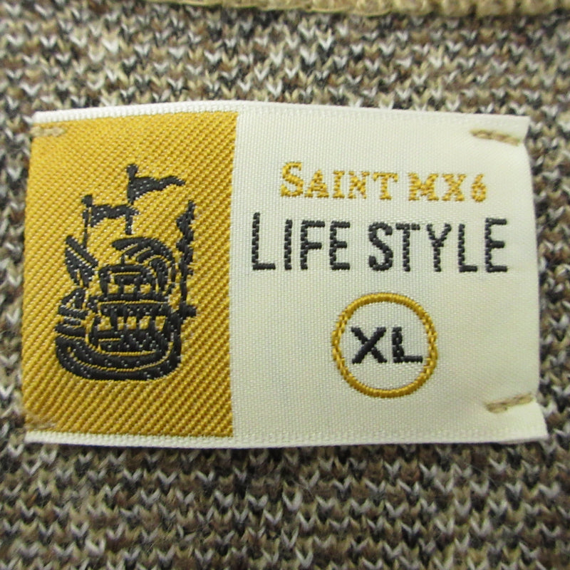 SAINT MICHAEL | セントマイケルセイントマイケル MOHAIR CARDIGAN LEOPARD モヘアカーディガン カーディガン sm-ys1-0000-059 ブラウン サイズ：XL【三重本店】