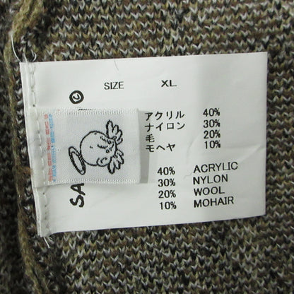 SAINT MICHAEL | セントマイケルセイントマイケル MOHAIR CARDIGAN LEOPARD モヘアカーディガン カーディガン sm-ys1-0000-059 ブラウン サイズ：XL【三重本店】