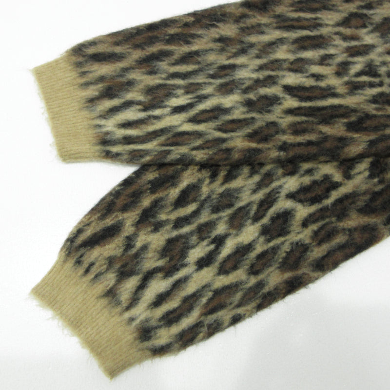 SAINT MICHAEL | セントマイケルセイントマイケル MOHAIR CARDIGAN LEOPARD モヘアカーディガン カーディガン sm-ys1-0000-059 ブラウン サイズ：XL【三重本店】