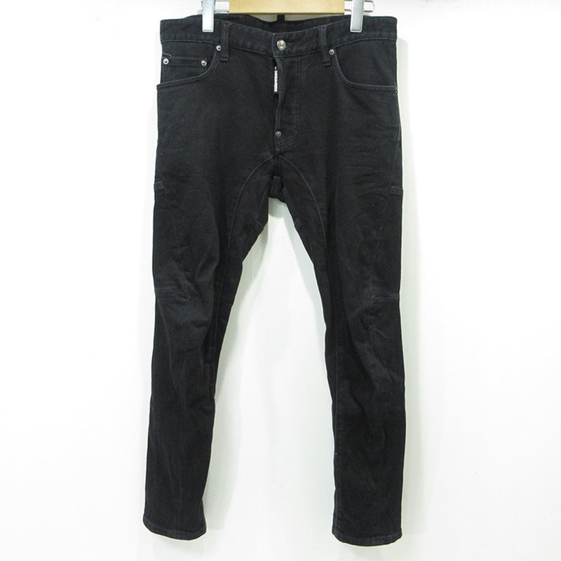 DSQUARED2 | ディースクエアード ボタンフライデニムパンツ デニムパンツ S71LB1154 ブラック サイズ：46【三重本店】