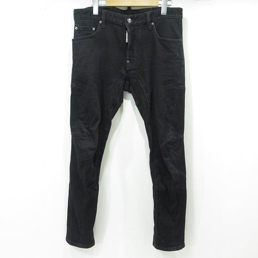 DSQUARED2 | ディースクエアード ボタンフライデニムパンツ デニムパンツ S71LB1154 ブラック サイズ：46【三重本店】