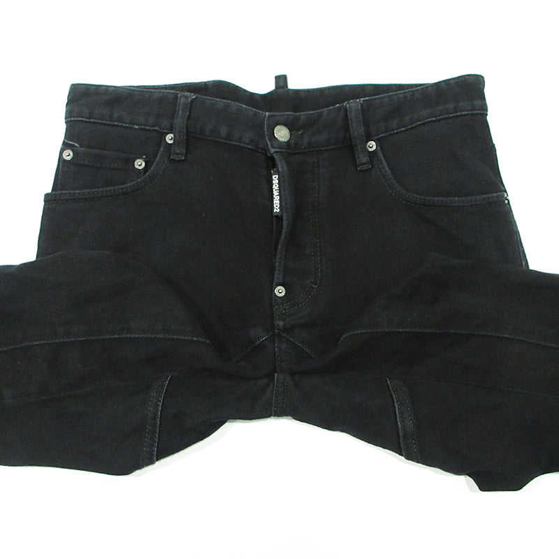 DSQUARED2 | ディースクエアード ボタンフライデニムパンツ デニムパンツ S71LB1154 ブラック サイズ：46【三重本店】