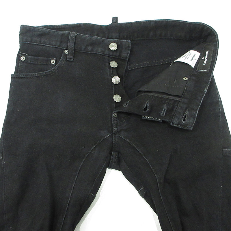 DSQUARED2 | ディースクエアード ボタンフライデニムパンツ デニムパンツ S71LB1154 ブラック サイズ：46【三重本店】