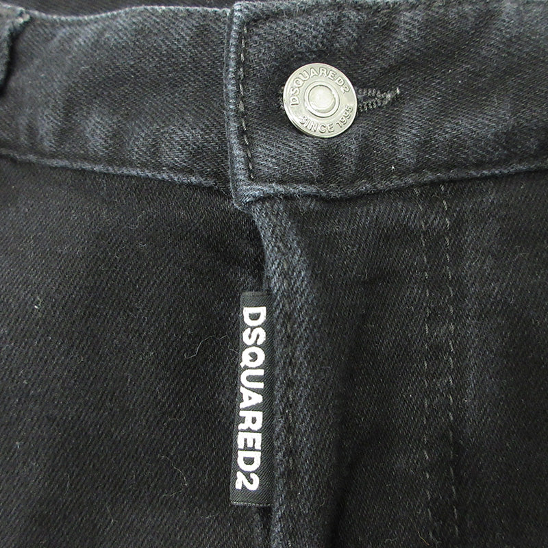 DSQUARED2 | ディースクエアード ボタンフライデニムパンツ デニムパンツ S71LB1154 ブラック サイズ：46【三重本店】