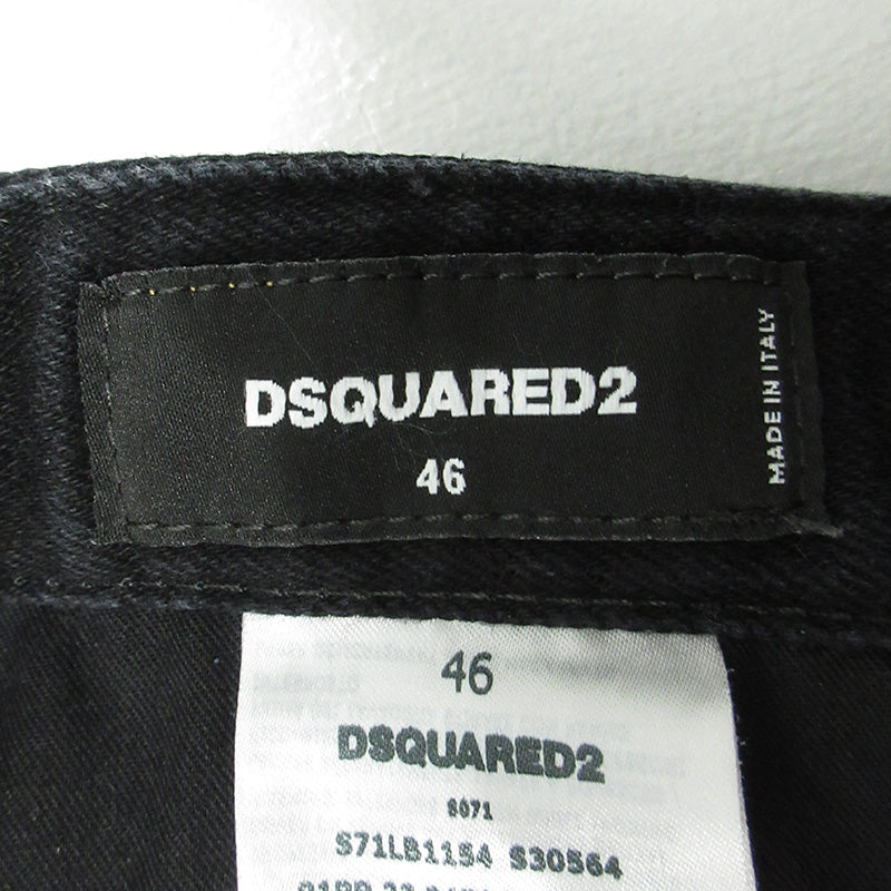 DSQUARED2 | ディースクエアード ボタンフライデニムパンツ デニムパンツ S71LB1154 ブラック サイズ：46【三重本店】
