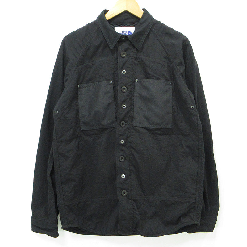eYe COMME des GARCONS JUNYA WATANABE MAN | アイコムデギャルソンジュンヤワタナベマン × THE NORTH FACE ザノースフェイス リバーシブルオックスジャケット 25ss ロゴ刺繍マルチポケットナイロンジャケット その他アウター WO-B902 ブラック サイズ：M【三重本店】