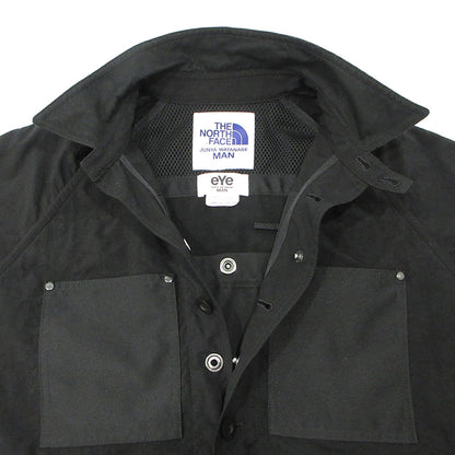eYe COMME des GARCONS JUNYA WATANABE MAN | アイコムデギャルソンジュンヤワタナベマン × THE NORTH FACE ザノースフェイス リバーシブルオックスジャケット 25ss ロゴ刺繍マルチポケットナイロンジャケット その他アウター WO-B902 ブラック サイズ：M【三重本店】