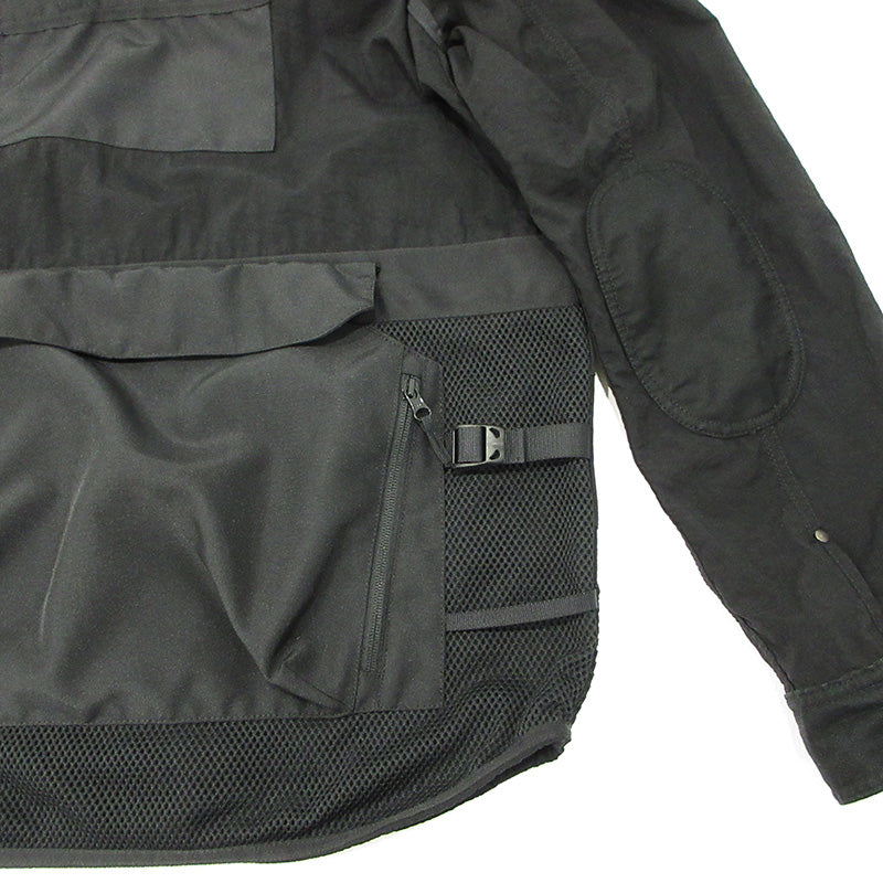 eYe COMME des GARCONS JUNYA WATANABE MAN | アイコムデギャルソンジュンヤワタナベマン × THE NORTH FACE ザノースフェイス リバーシブルオックスジャケット 25ss ロゴ刺繍マルチポケットナイロンジャケット その他アウター WO-B902 ブラック サイズ：M【三重本店】