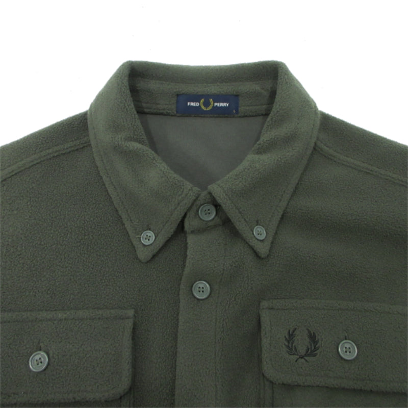 FRED PERRY | フレッドペリー フリース オーバーシャツ その他トップス M4690 グレー系カーキ系 サイズ：L【三重本店】