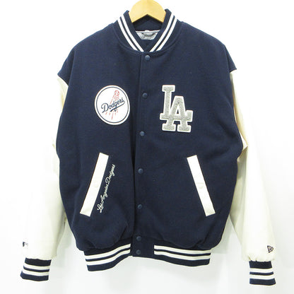NEW ERA | ニューエラ × Dodgers ドジャーズ ヴァ―シティジャケット(バーシティジャケット) ロゴワッペン中綿ジャケット スタジャン ネイビー サイズ：表記サイズ(EU)【三重本店】