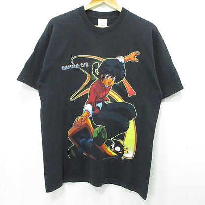 OLD | オールド Screen Stars × Fruit of the Loom スクリーンスターズ × フルーツオブザルーム らんま1/2半袖Tシャツ 99年 コピーライト 乱馬 半袖Ｔシャツ ブラック サイズ：L【三重本店】