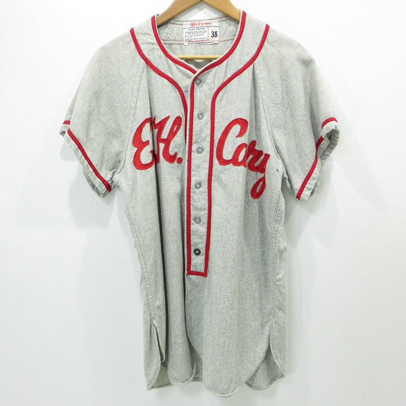 wilson | ウィルソン ロゴベースボールシャツ 50's～60's 半袖シャツ 半袖シャツ ライトグレー サイズ：38【三重本店】