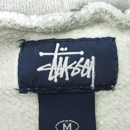 STUSSY | ステューシー ロゴワッペン長袖パーカー 裏起毛 紺タグ 90's パーカー グレー サイズ：M【三重本店】