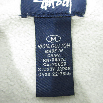 STUSSY | ステューシー ロゴワッペン長袖パーカー 裏起毛 紺タグ 90's パーカー グレー サイズ：M【三重本店】