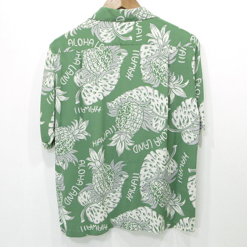 SUN SURF | サンサーフ 総柄ハワイアンシャツ パイナップル柄アロハシャツ 半袖シャツ その他トップス SS33313 グリーン サイズ：S【三重本店】
