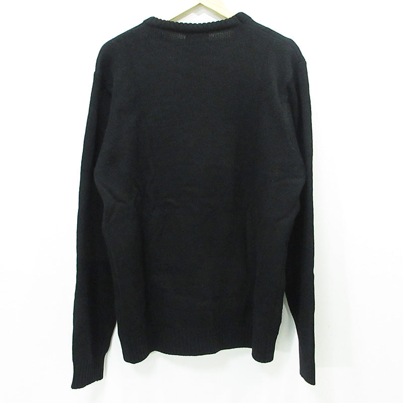 RIPNDIP | リップンディップ Nerm Christmas Light Up Knit Sweater ナームクリスマスライトアップニットセーター 猫イルミネーション長袖セーター 照明付き セーター ブラック サイズ：L【三重本店】