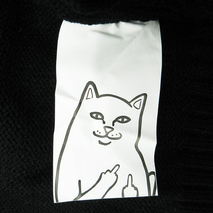 RIPNDIP | リップンディップ Nerm Christmas Light Up Knit Sweater ナームクリスマスライトアップニットセーター 猫イルミネーション長袖セーター 照明付き セーター ブラック サイズ：L【三重本店】