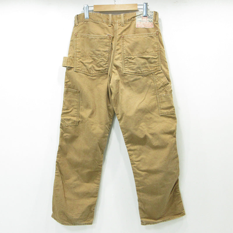 The REAL McCOY'S | ザリアルマッコイズ ダックダブルニーペインターパンツ USED加工ワークパンツ ダメージ加工 パンツ 7063 ライトブラウン ベージュ系 サイズ：32【三重本店】