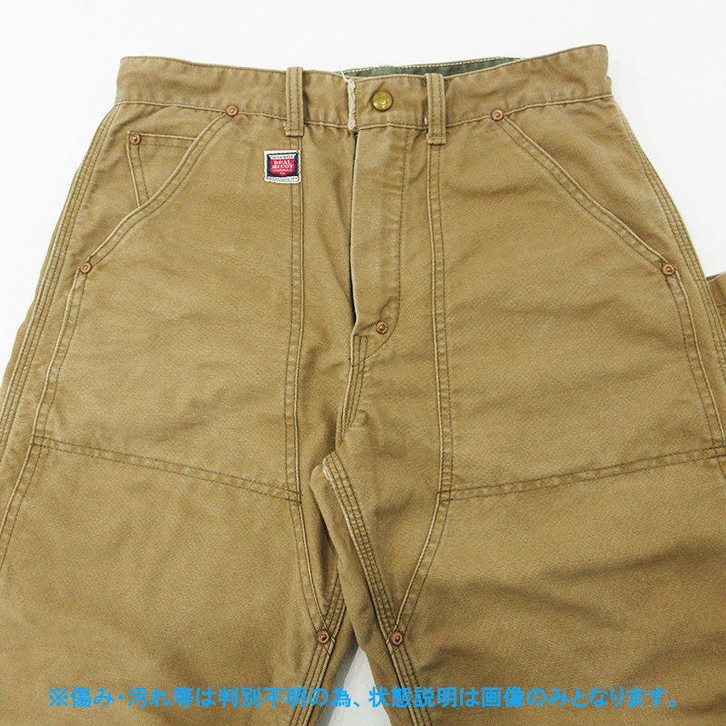 The REAL McCOY'S | ザリアルマッコイズ ダックダブルニーペインターパンツ USED加工ワークパンツ ダメージ加工 パンツ 7063 ライトブラウン ベージュ系 サイズ：32【三重本店】