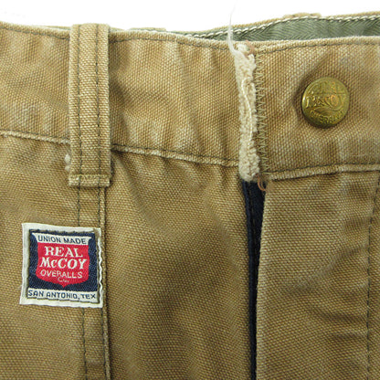 The REAL McCOY'S | ザリアルマッコイズ ダックダブルニーペインターパンツ USED加工ワークパンツ ダメージ加工 パンツ 7063 ライトブラウン ベージュ系 サイズ：32【三重本店】
