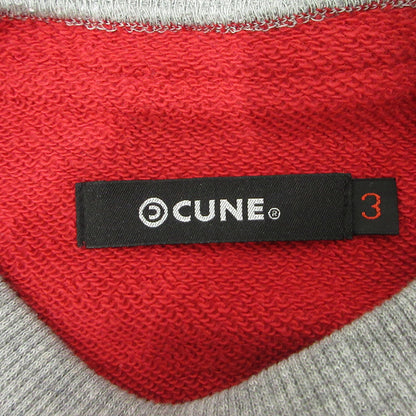 CUNE | キューン 後付けパーカー うさぎプリント パーカー ANFHD06RED レッド サイズ：3【三重本店】