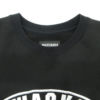WACKOMARIA | ワコマリア × DELUXE デラックス ロゴ刺繍長袖スウェットシャツ 24ss スウェット 24SDWM2000 ブラック サイズ：L【三重本店】